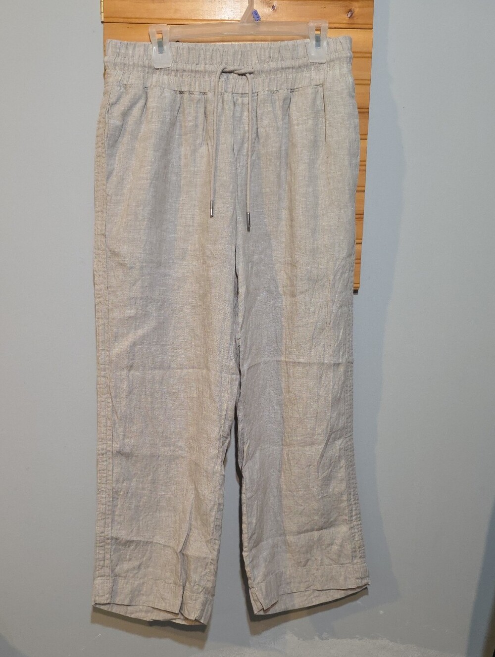 Quince Light Flax Linen-Blend Drawstring Pants